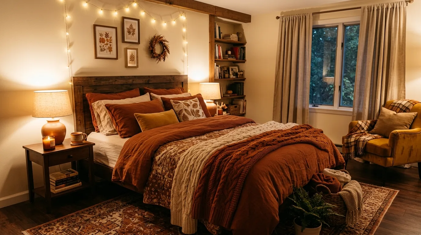 Let pumpkins work through the room with more restraint inspiration for an indoor fall living space.